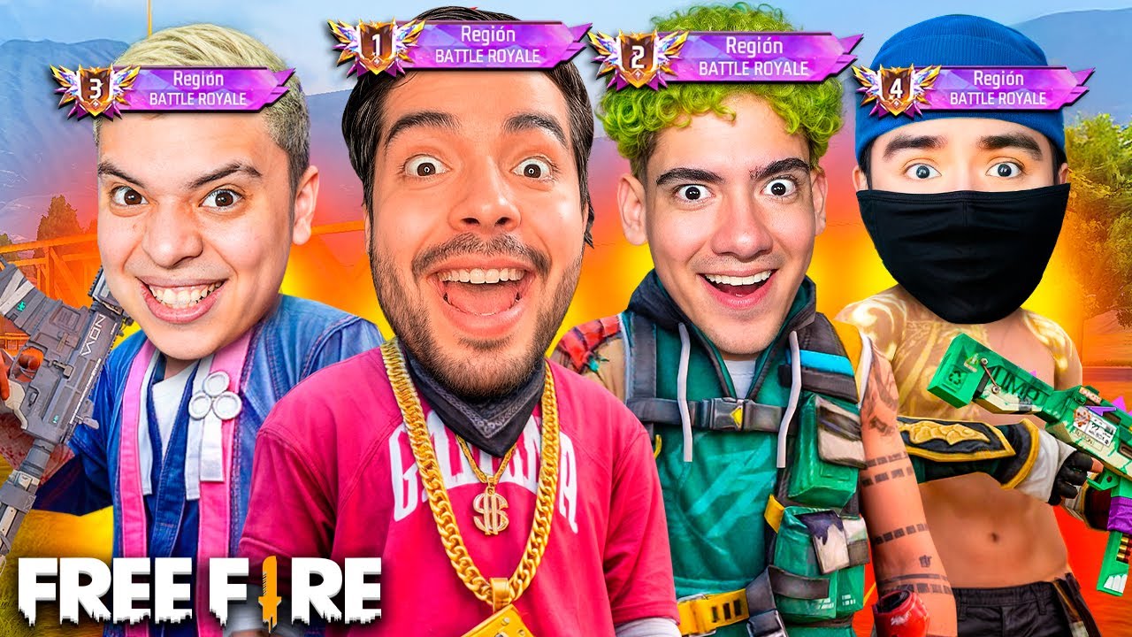 LOS REYES de FREE FIRE! ESCUADRA DEL TERROR  TOP GLOBAL con DONATO, CUÑADO Y HECTORINO!