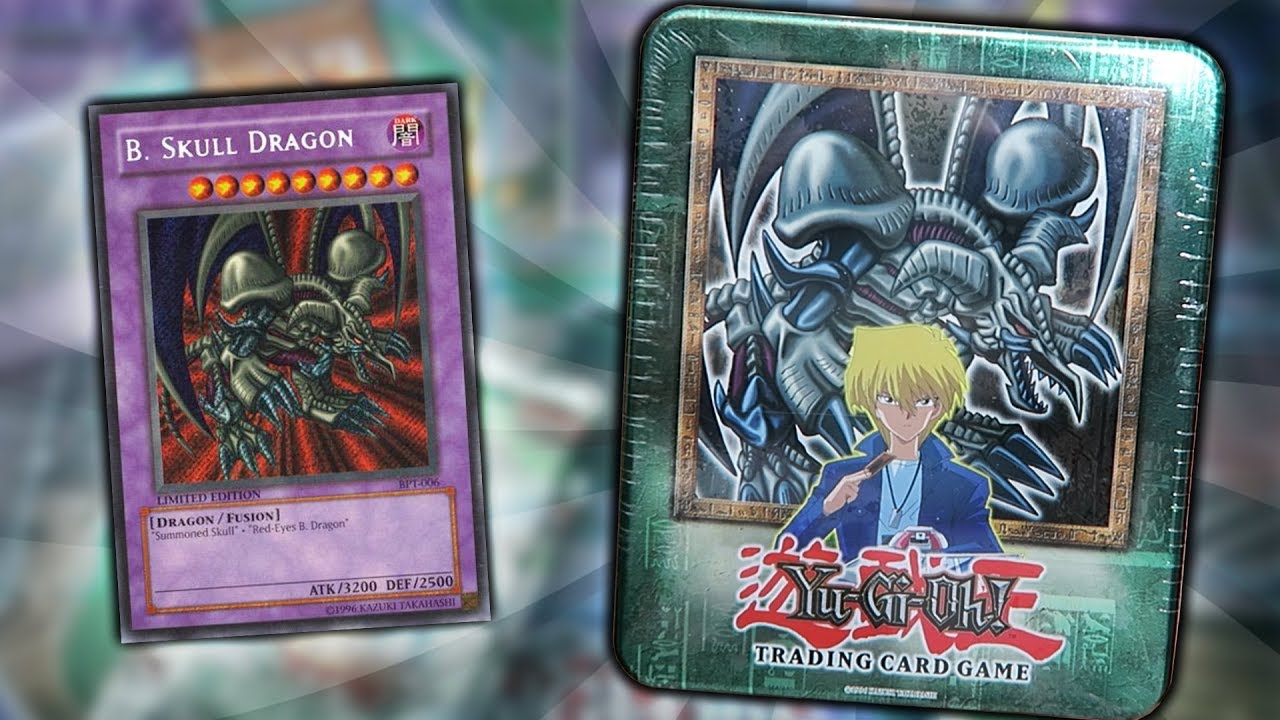 BEST YuGiOh 2002 BLACK SKULL DRAGON TIN OPENING! OLD SCHOOL TIN & PACKS