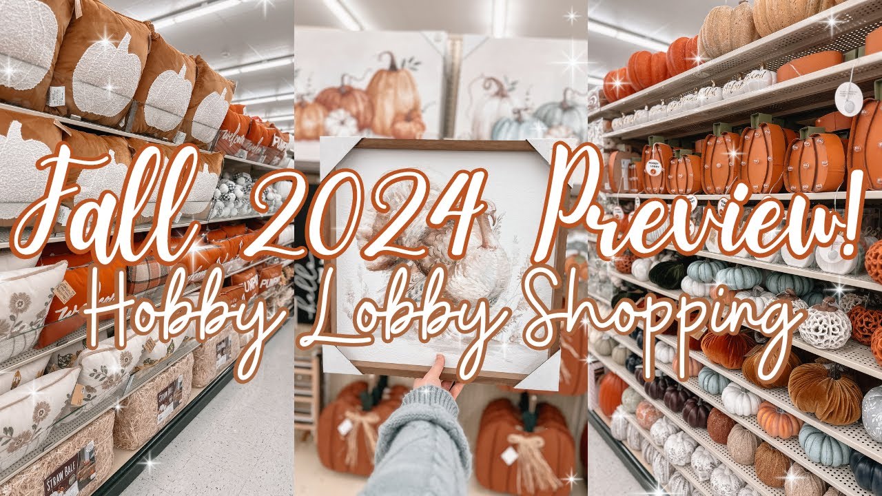 BRAND NEW! Fall Decor Shop With Me At Hobby Lobby 2024! Tons Of New Fall Finds - Hobby Lobby Shop 🍁