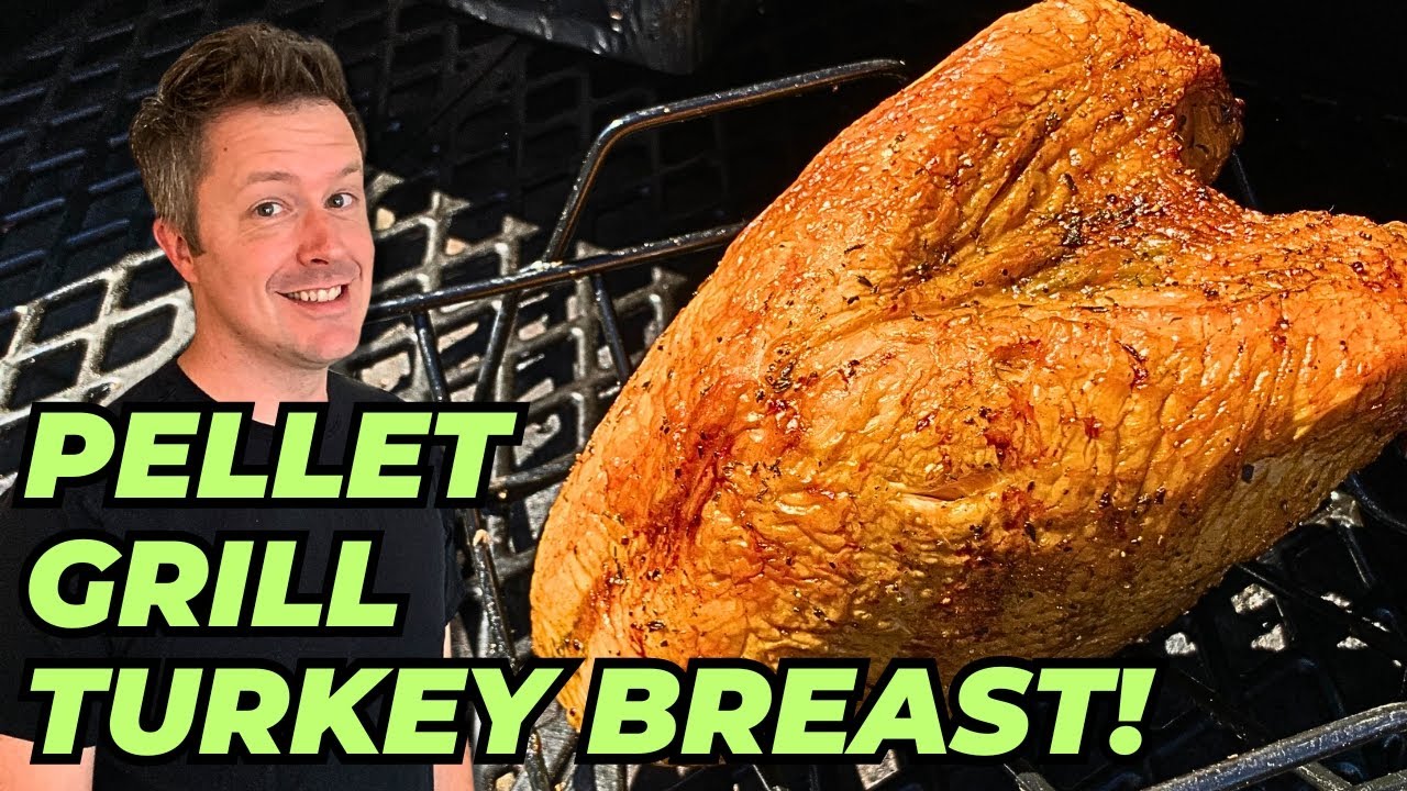 Garlic Butter TURKEY BREAST Smoked on a PELLET GRILL!! | Crispy Skin!!