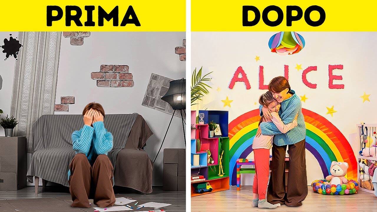 IDEE INCREDIBILI CON L'ARCOBALENO 🌈 Rinnovamento creativo della stanza fai da te!