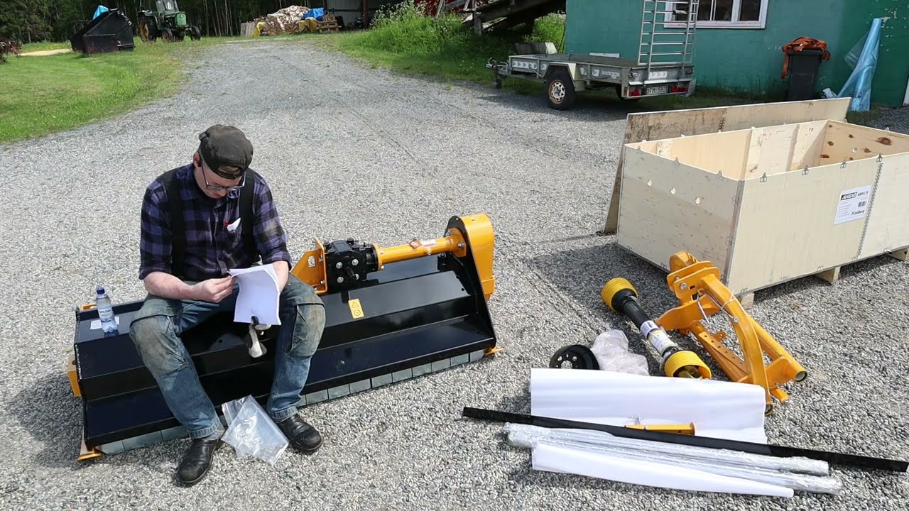 A new flail mower to the farm. Ahead NBM175