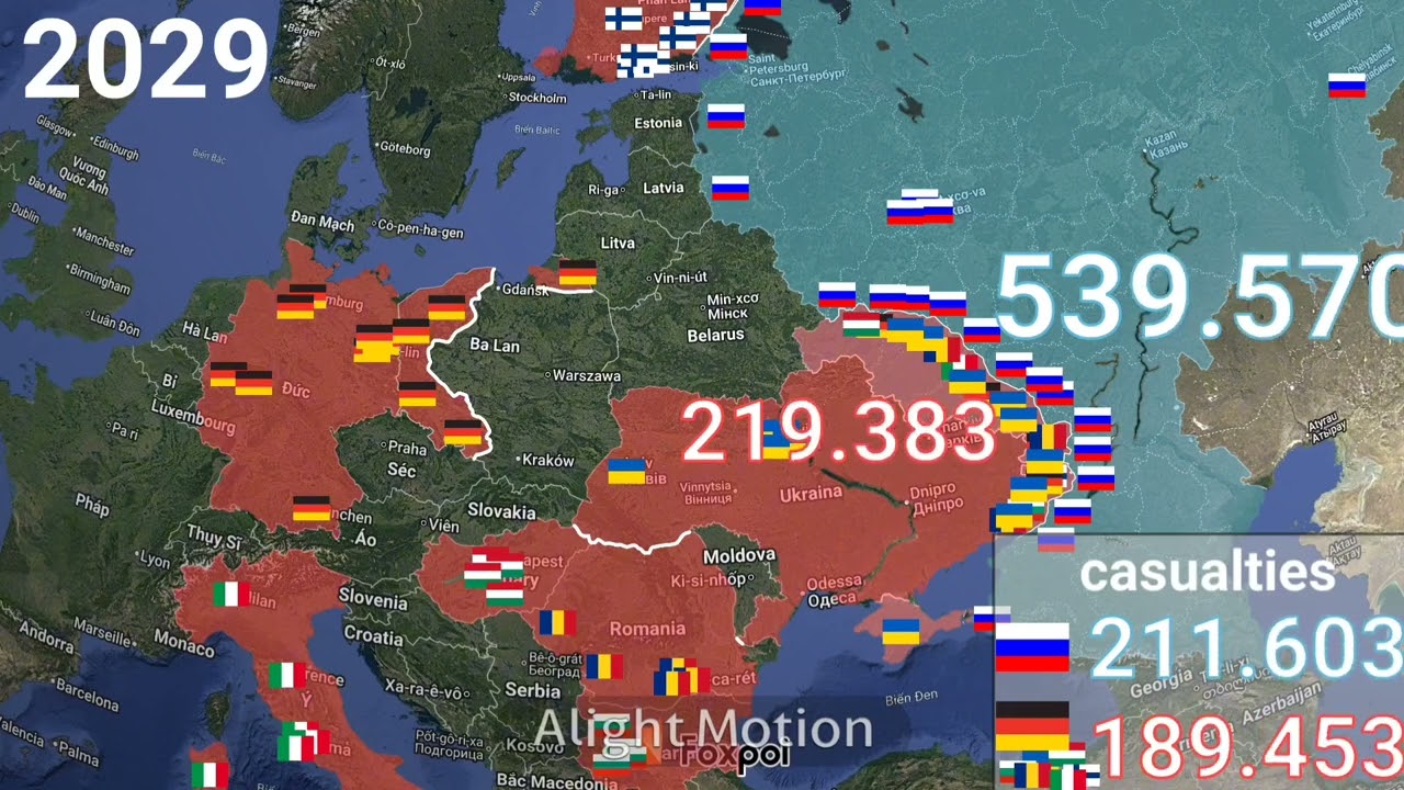 G🇩🇪,i🇮🇹,f🇫🇮,b🇧🇬,r🇷🇴,u🇺🇦,h🇭🇺 vs russia (alight motion, using Google earth) @hanszidanss 