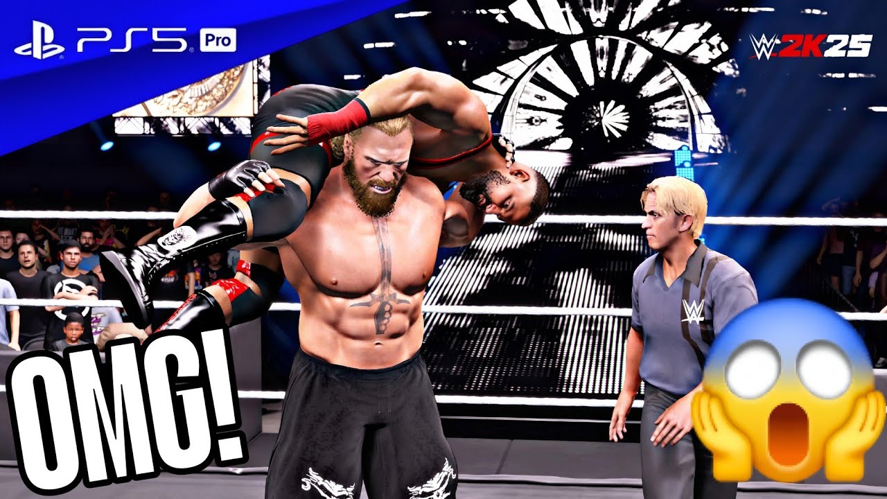 WWE 2K25 - Brock Lesnar vs. Bron Breakker Extreme Rules Match at WrestleMania42 | PS5 Pro [4K60 HDR]