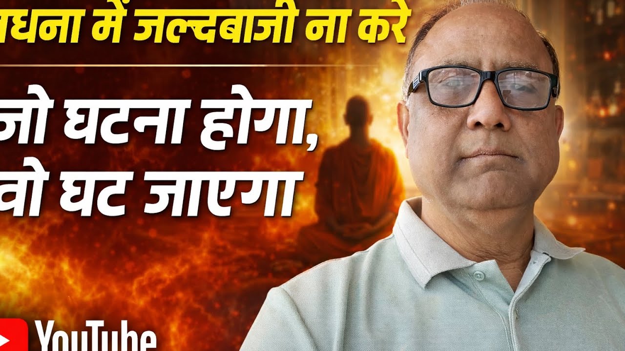 साधना में जल्दबाजी ना करे ,जो घटना होगा वो घट जाएगा 