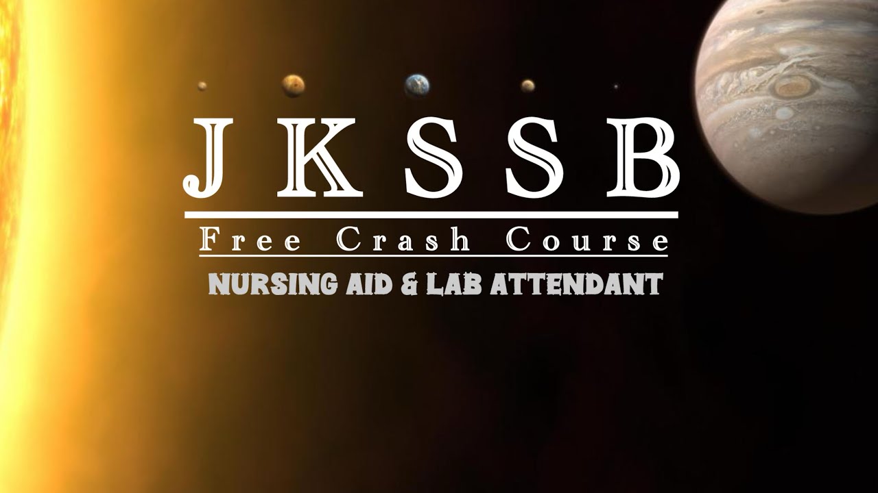 JKSSB NURSING AID LECTURES | JKSSB LAB ATTENDANT LECTURES | SKIMS Nursing Aid Lectures #jkssb 