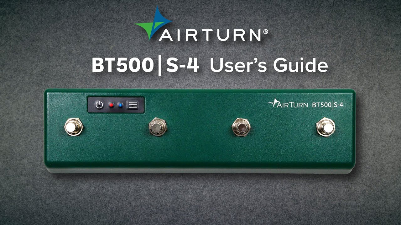 AirTurn BT500|S-4 User's Guide