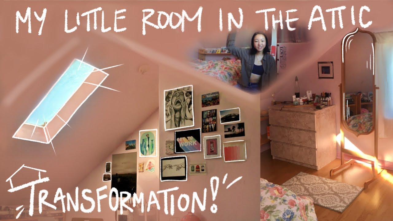 Attic Room Transformation | organizing & cleaning my attic room, time for a change