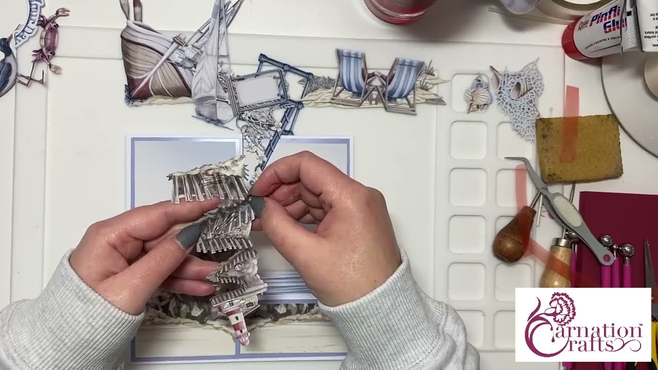 Carnation Crafts Coastal Currents FB Live Demo