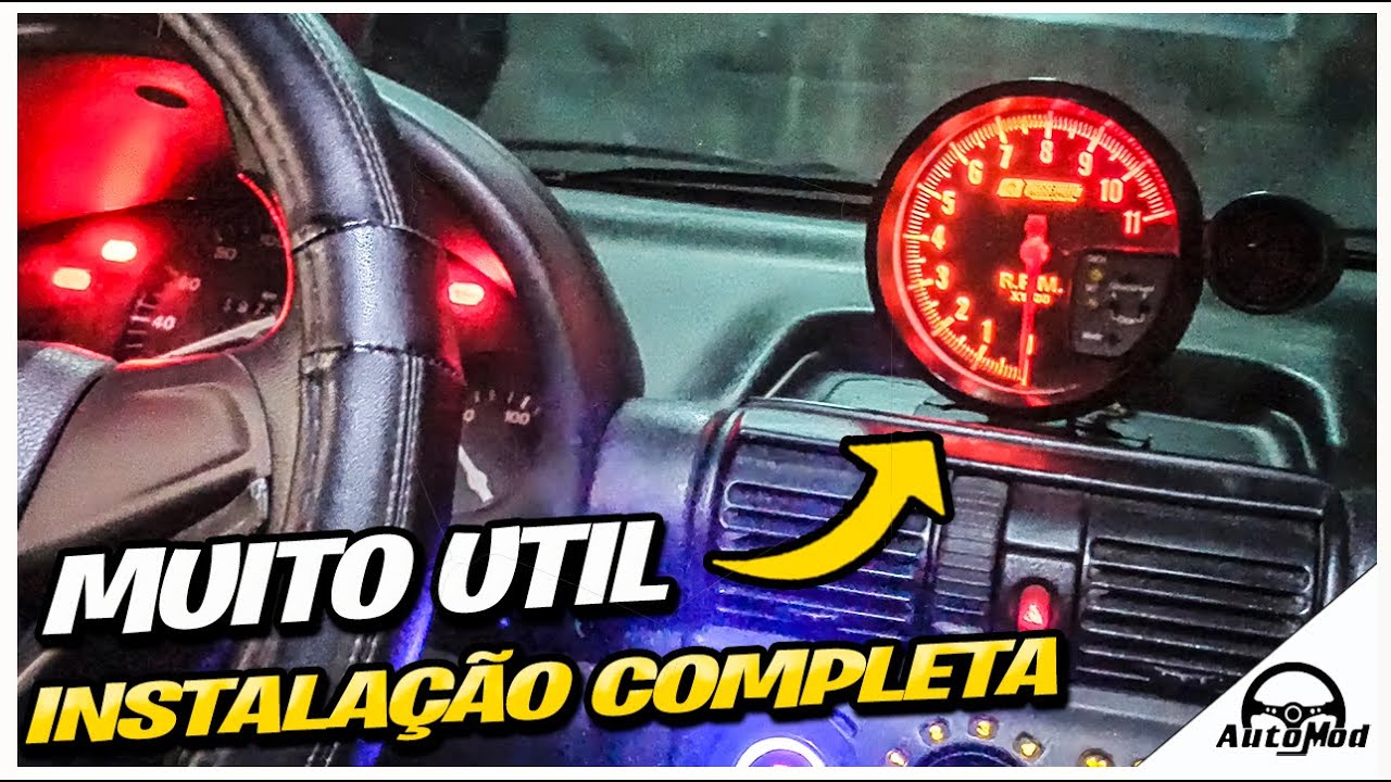 AGORA VAI ECONOMIZAR COMBUSTIVEL! COMO INSTALAR CONTA GIRO RPM NO CARRO