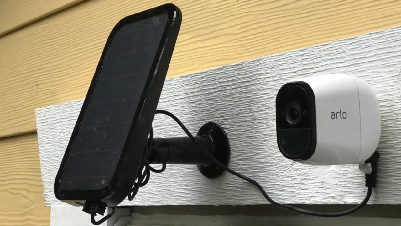 New Arlo Solar Panel Installed with Arlo Pro and Pro 2 Cameras Alternative Wasserstein