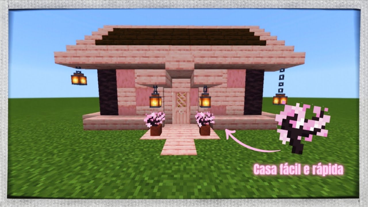 Casa de cerejeira fácil e rápida | Minecraft tutorial