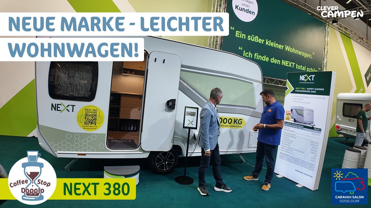 Next 380: Was hat der neue Leichtgewichts-Caravan zu bieten? | Messe-Premiere