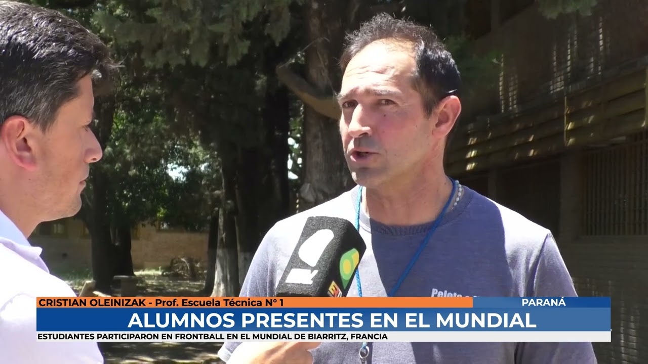 Cristian Oleinizak - Alumnos de la escuela t&eacute;cnica N&deg; 1 presentes en el mundial