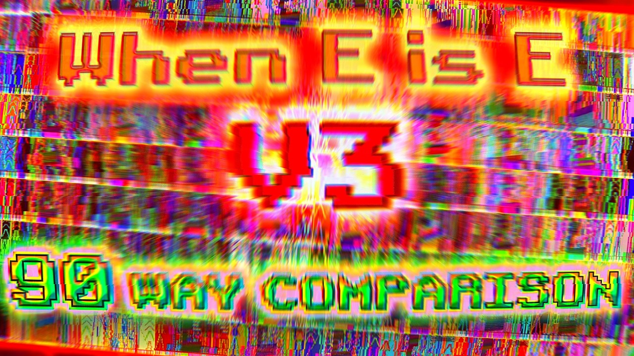 Black MIDI - When E is E v3 - 100 Million | 90 WAY COMPARISON
