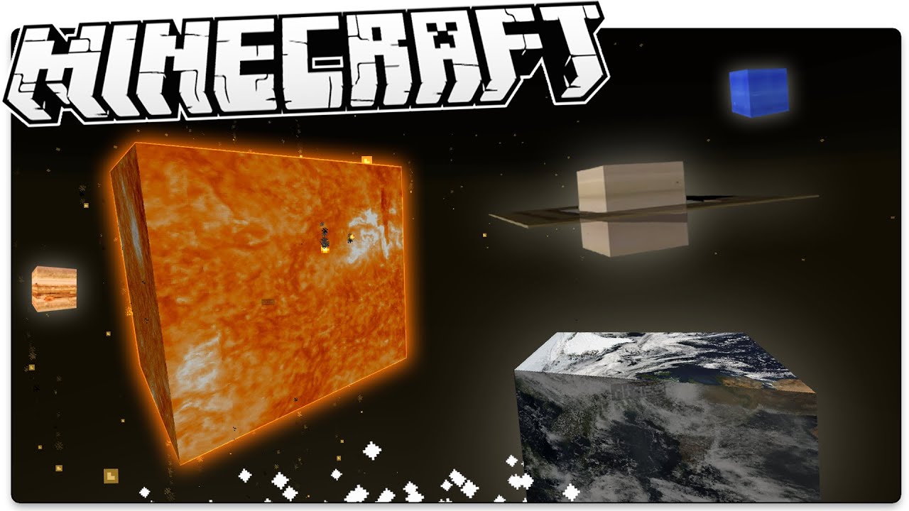 Взгляните на Солнечную систему в Minecraft, как никогда раньше! (Minecraft Custom Command / Карта)