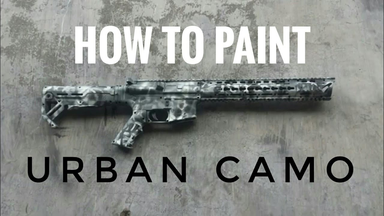 How to paint urban camo on airsoft