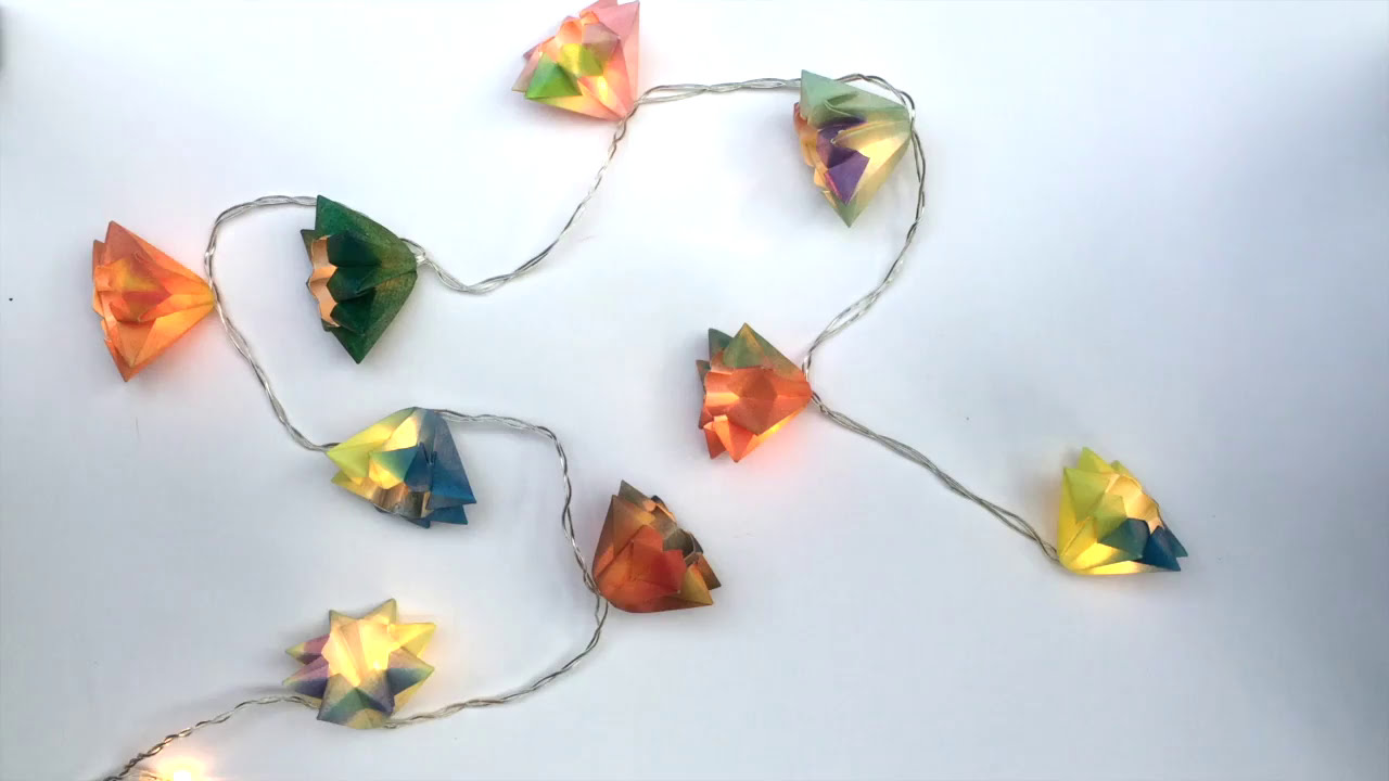 Origami Fairy Light Flowers by Ladyland