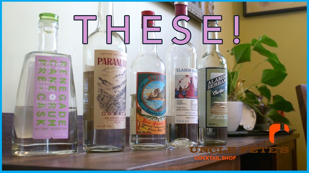 Rum Talk: Clash of the Titans! | 5 Big Flavor High Proof Unaged Cane Juice Rums!