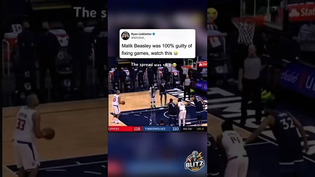 Bro had to make sure they covered the spread to get his cash ☠️ #nba #malikbeasley