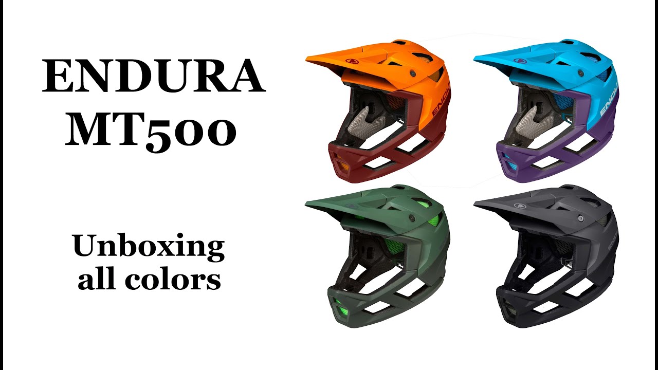ENDURA full face helmets 2022 UNBOXING all colors MT500 Koroyd