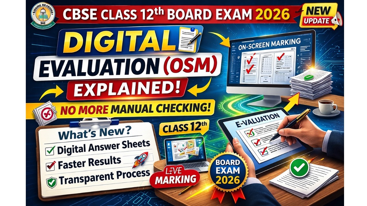 Digital Evaluation of answer sheets [OSM] | Class - 12 CBSE | Board Exam | Online Evaluation 2026 