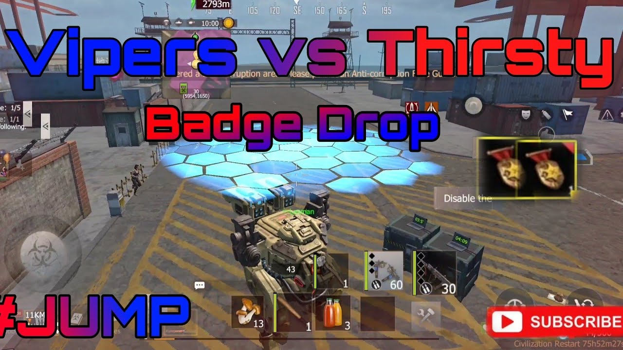 Jump server against Thirsty legion badge drop || HellGodRider || last island of survival