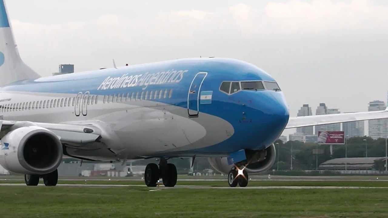 LV-CTC - Aerolineas Argentinas - Despegando de Aeroparque