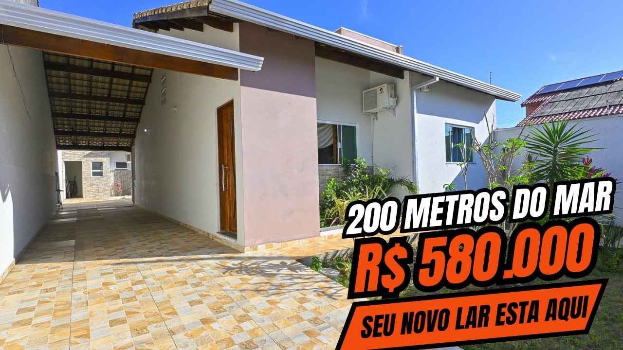 Impecável casa na praia com 2 dormitórios 200 metros em Peruíbe litoral SP