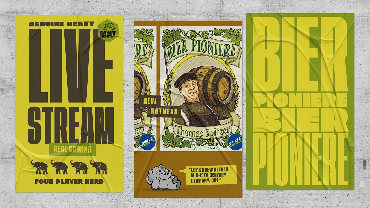 Bier Pioniere - 4p Teaching, Play-through, & Roundtable Discussion by Heavy Cardboard
