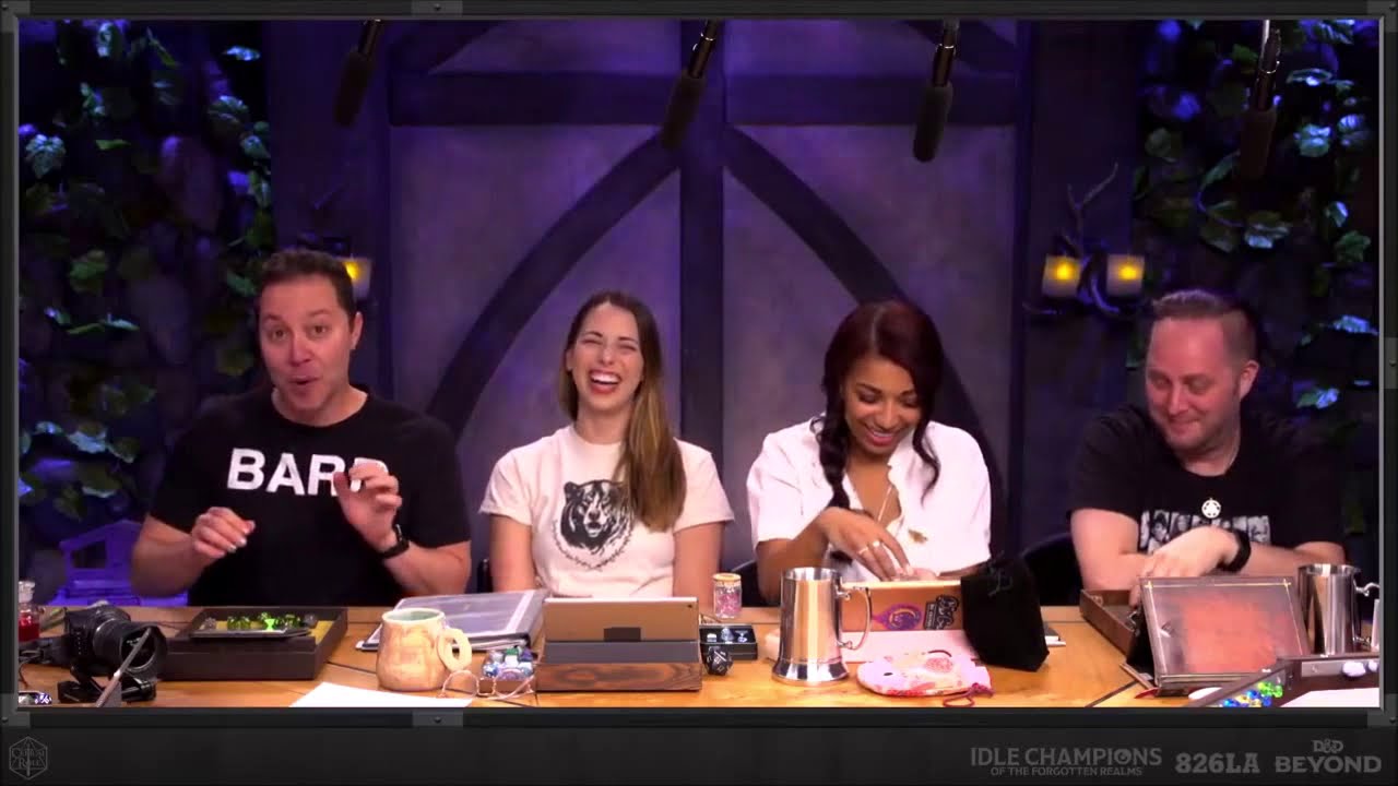 Sam Riegel Pitches Merch Ideas to Laura Bailey (Critical Role)