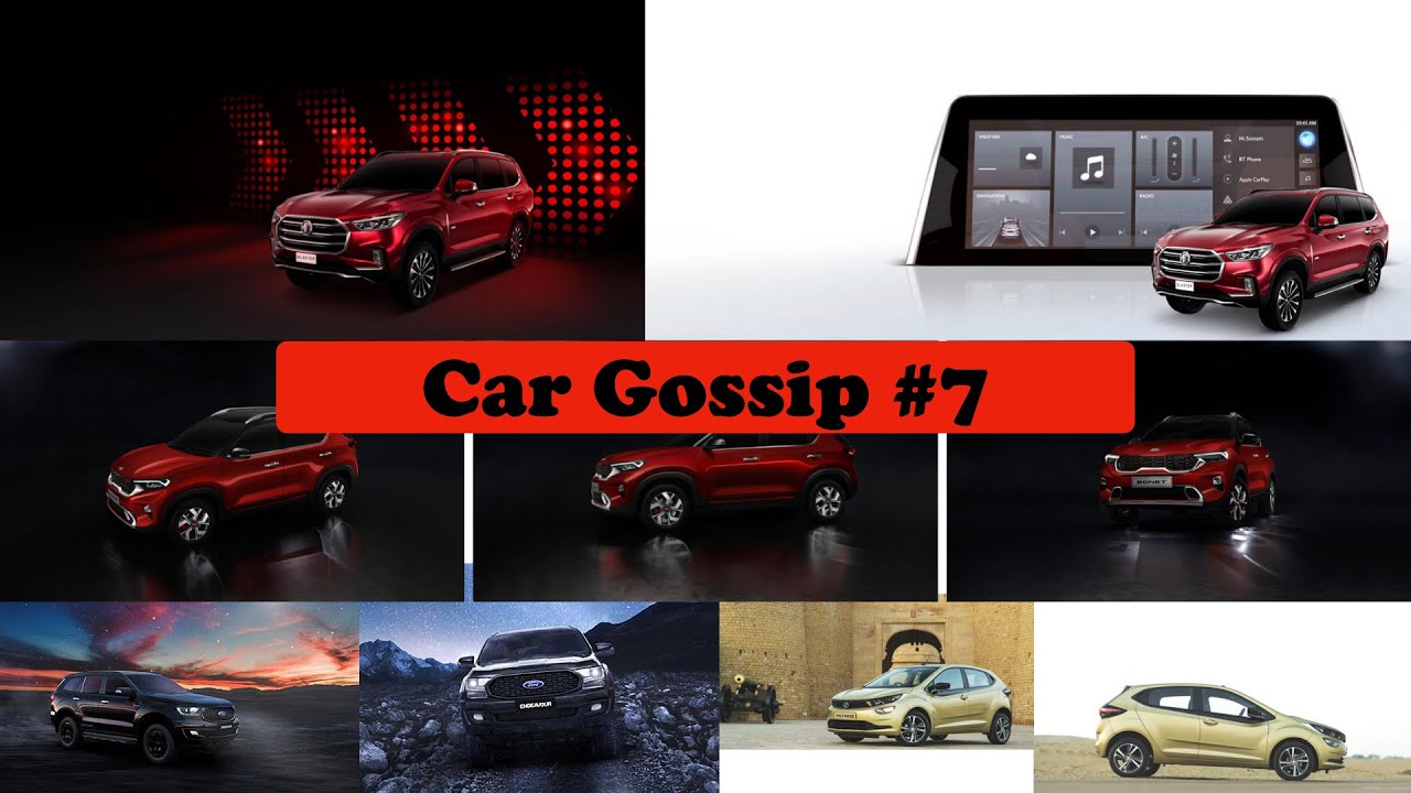 Car Gossip #7 - Tata Altroz , MG Gloster , Kia Sonet , Ford Endeavour Sport , Toyota Urban Cruiser