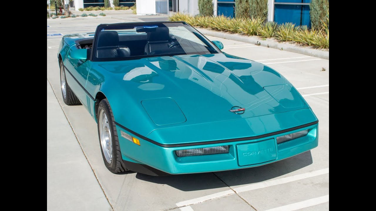 SOLD 1990 Turquoise Metallic Corvette Convertible for sale by Corvette Mike