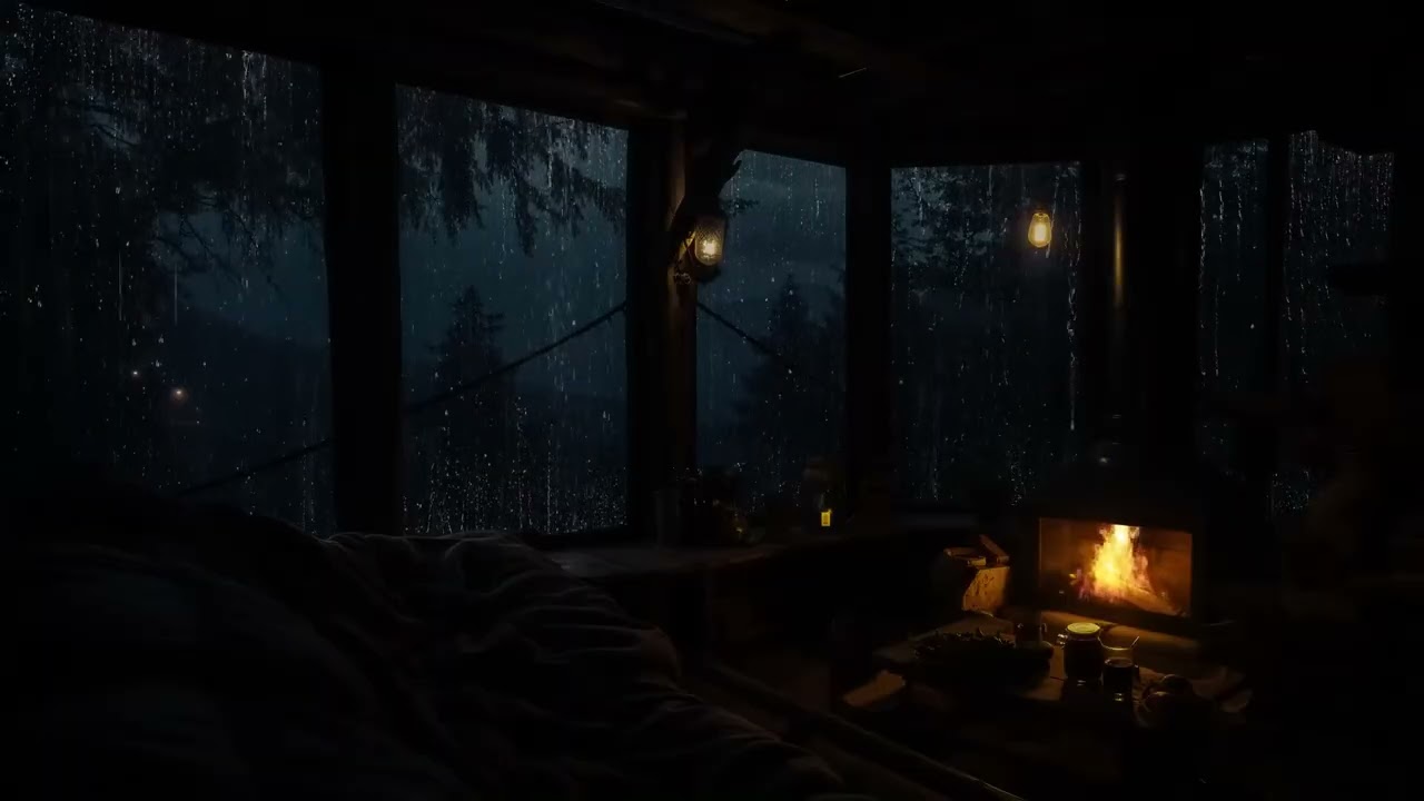 Gentle Rain at Night 🌙 | Calming Rain Sounds for Sleep & Relaxation