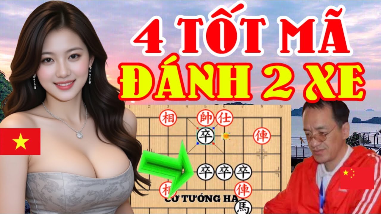 🔴Vừa Vô Phế 2 Xe, Đi 4 Tốt Mã Nhốt Cứng 2 Xe, Xem Là Ghiền [Cờ Tướng Hay]