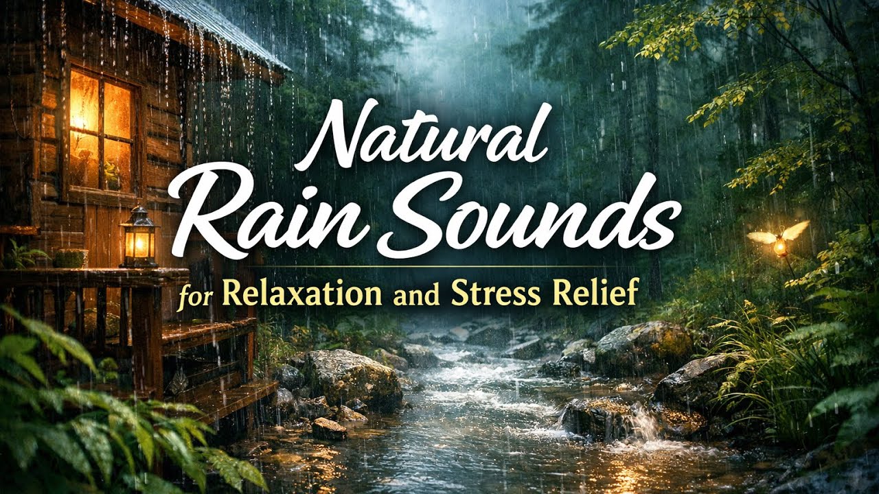 Natural Rain Sounds for Relaxation and Stress Relief!!
