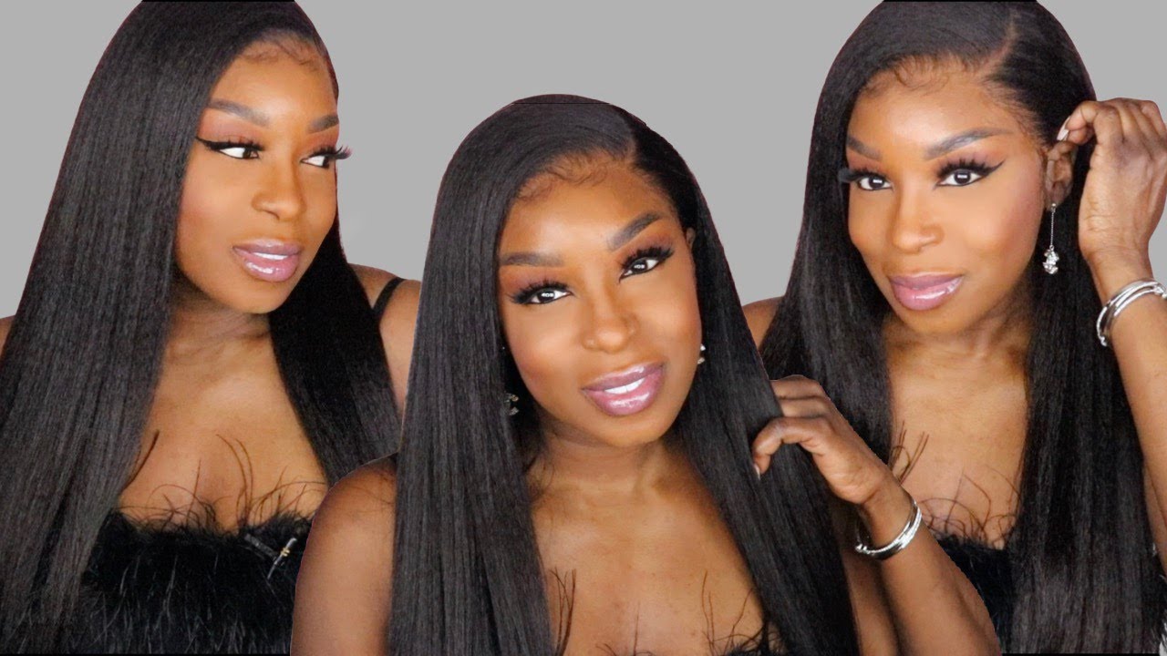 Most Realistic Kinky Straight Natural Wig | Affordable 13x6 Lace Front | OMGHERHAIR