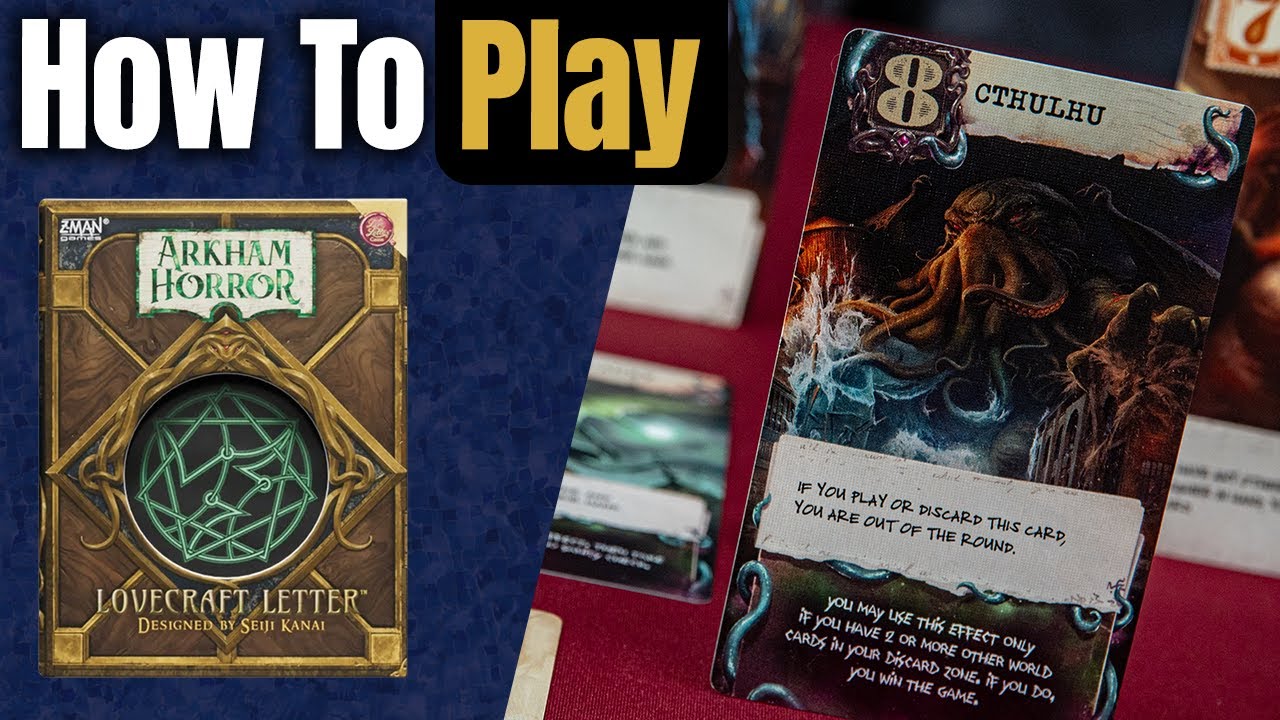 Arkham Horror: Lovecraft Letter | How to Play | Learn to Play in 6 Minutes!