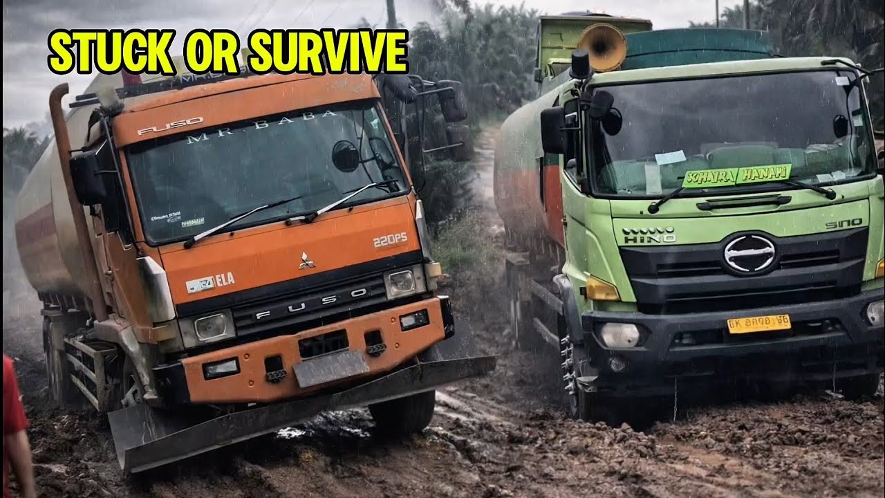 Extreme Muddy Road Challenge | Heavy Tanker Trucks vs Deep Slippery Terrain