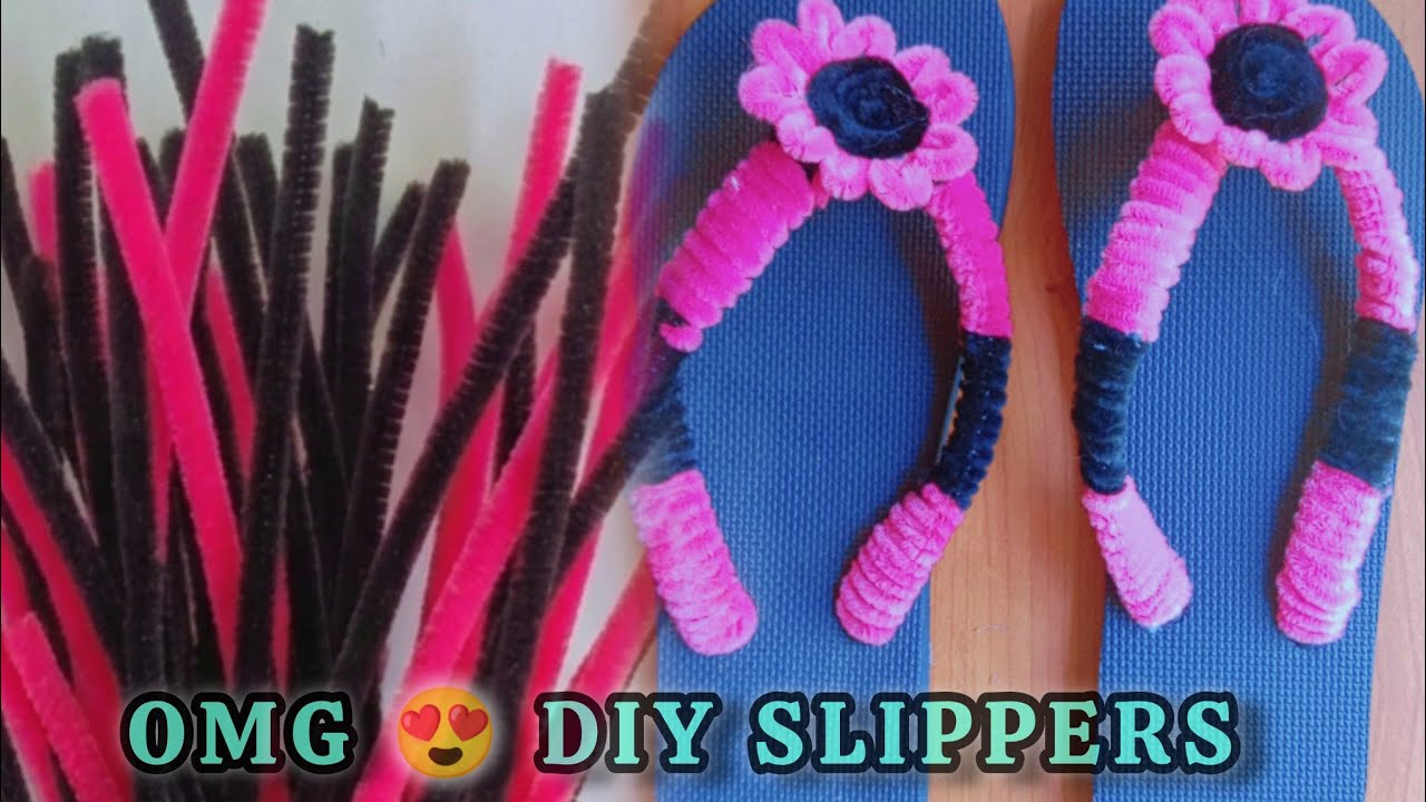 DIY Slippers from Pipe Cleaners 😍 | Easy Handmade Craft