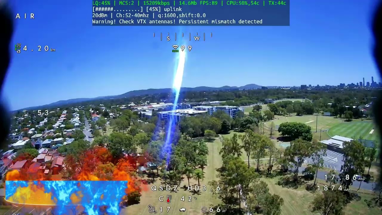 APFPV testing penetration and MCS modulation switching. NO stutter!!
