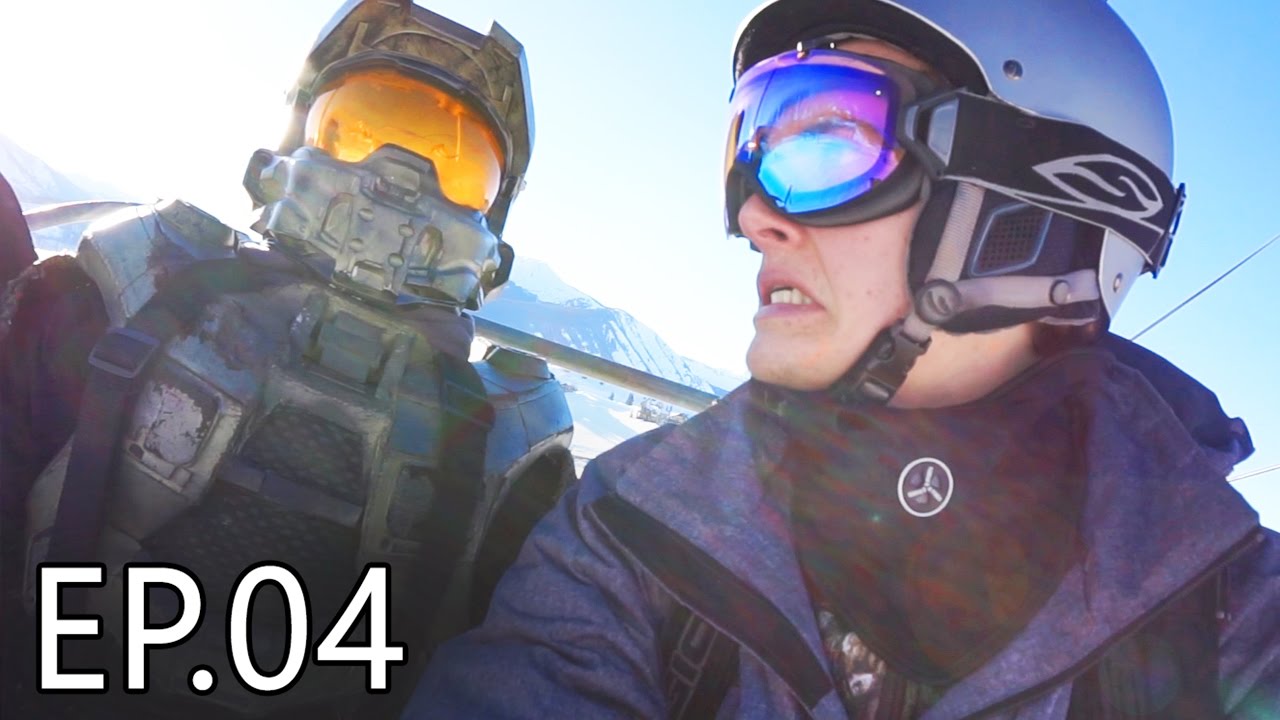 SNOWBOARDING MASTER CHIEF | Living With Chief Ep.04