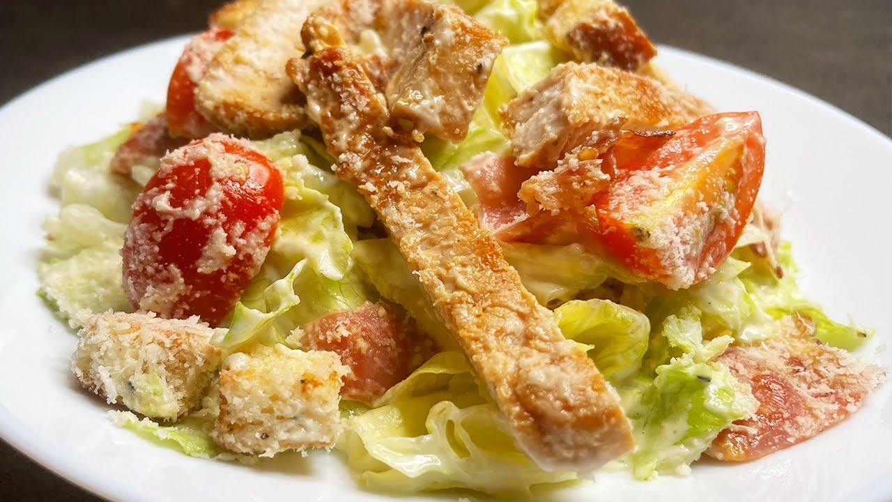 Cezar salata - Brza obrok salata sa mesom - Savršena obrok salata za tople dane! - Jokina kuhinjica