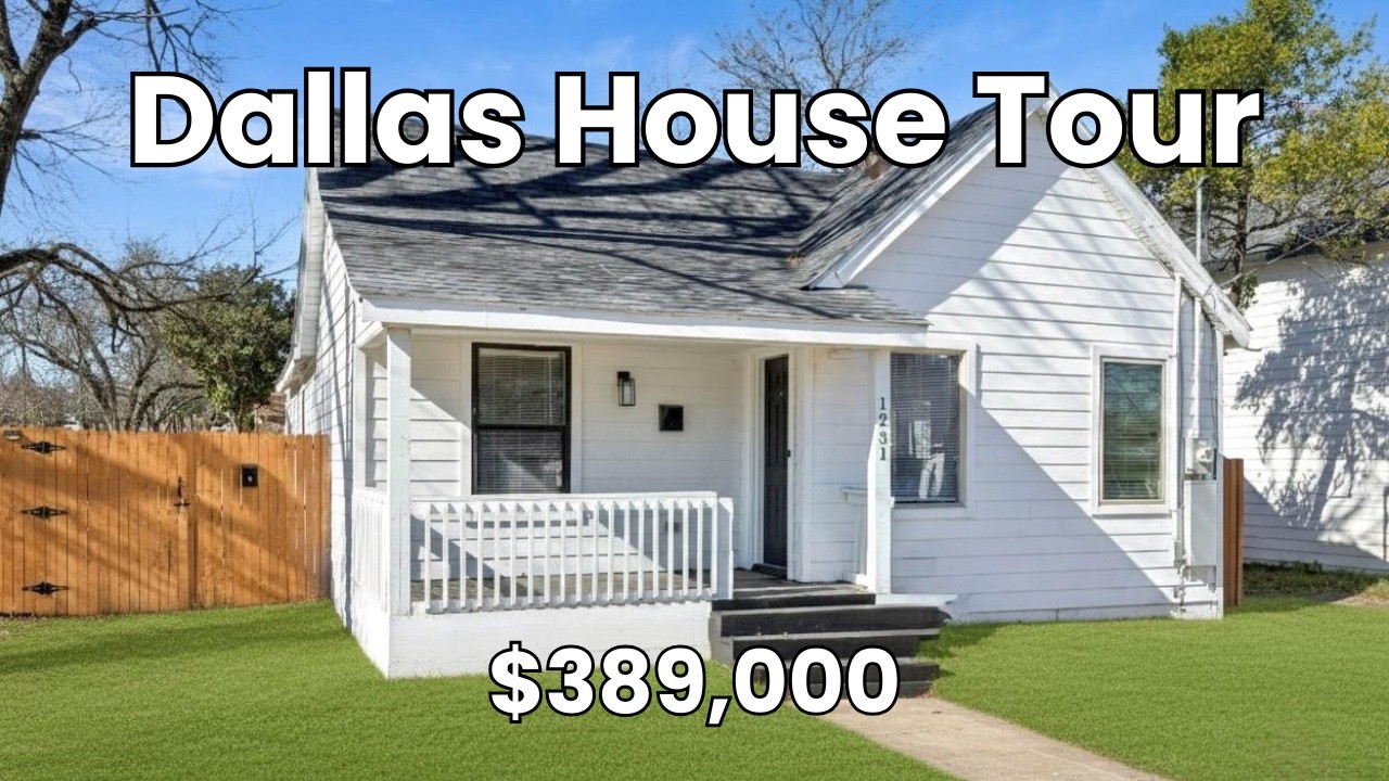 Tour a Dallas home with me as a 26 year old real estate agent