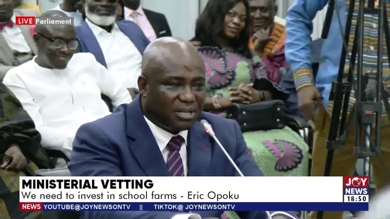 Ministerial Vetting: Parliament vets Eric Opoku, Minister-designate for Food and Agriculture