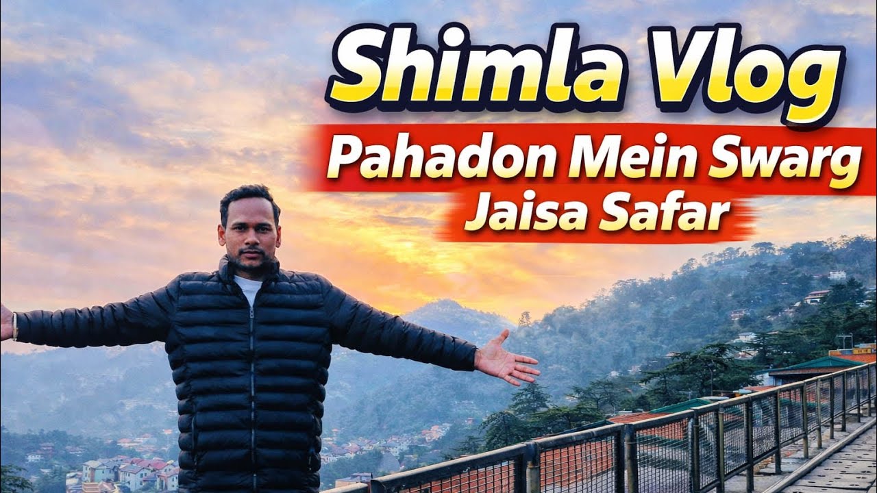 Shimla vlog part 1 maja aa gaya#shimla #viral #himachal #manali #maalroad #train 