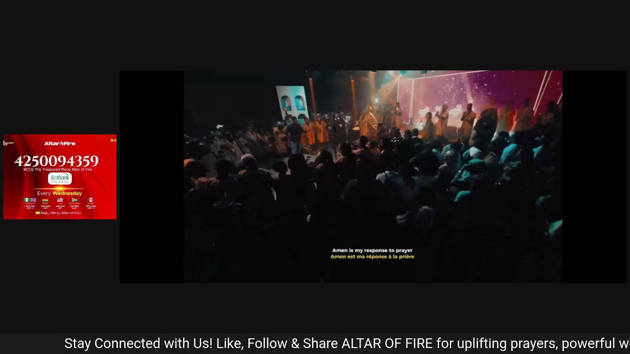ALTAR OF FIRE CROSSOVER PRAYERS | PEACE BE STILL | 28TH FEBRUARY, 2026