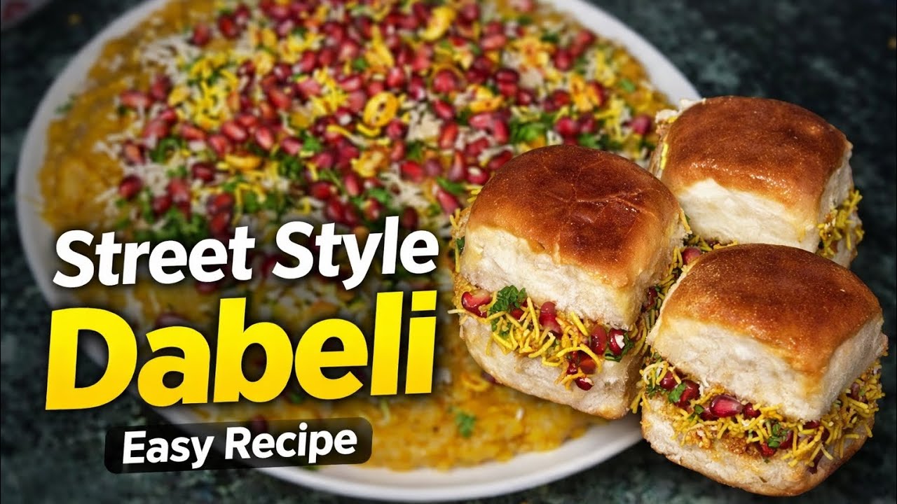 Mumbai Street Style Dabeli Recipe | Easy &Chatpati Dabeli at Home😋✨