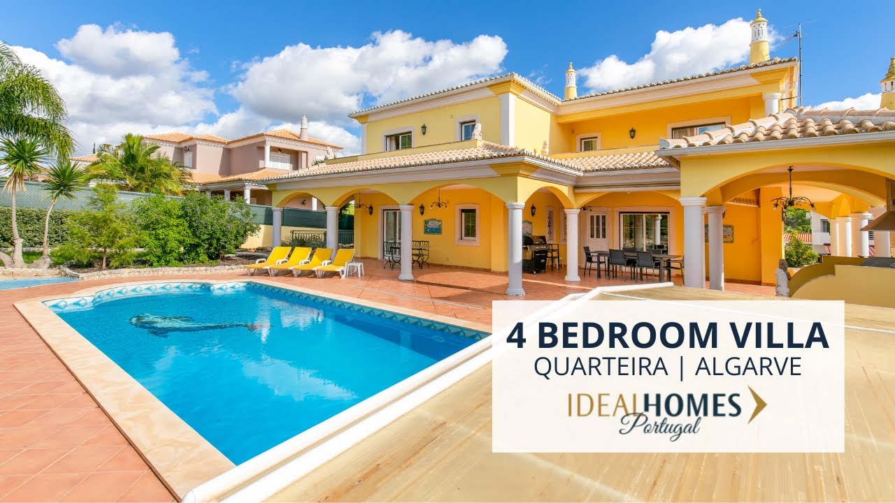 Stunning 4 Bed Villa with Private Pool & Parking For Sale in Quarteira | Algarve, Portugal