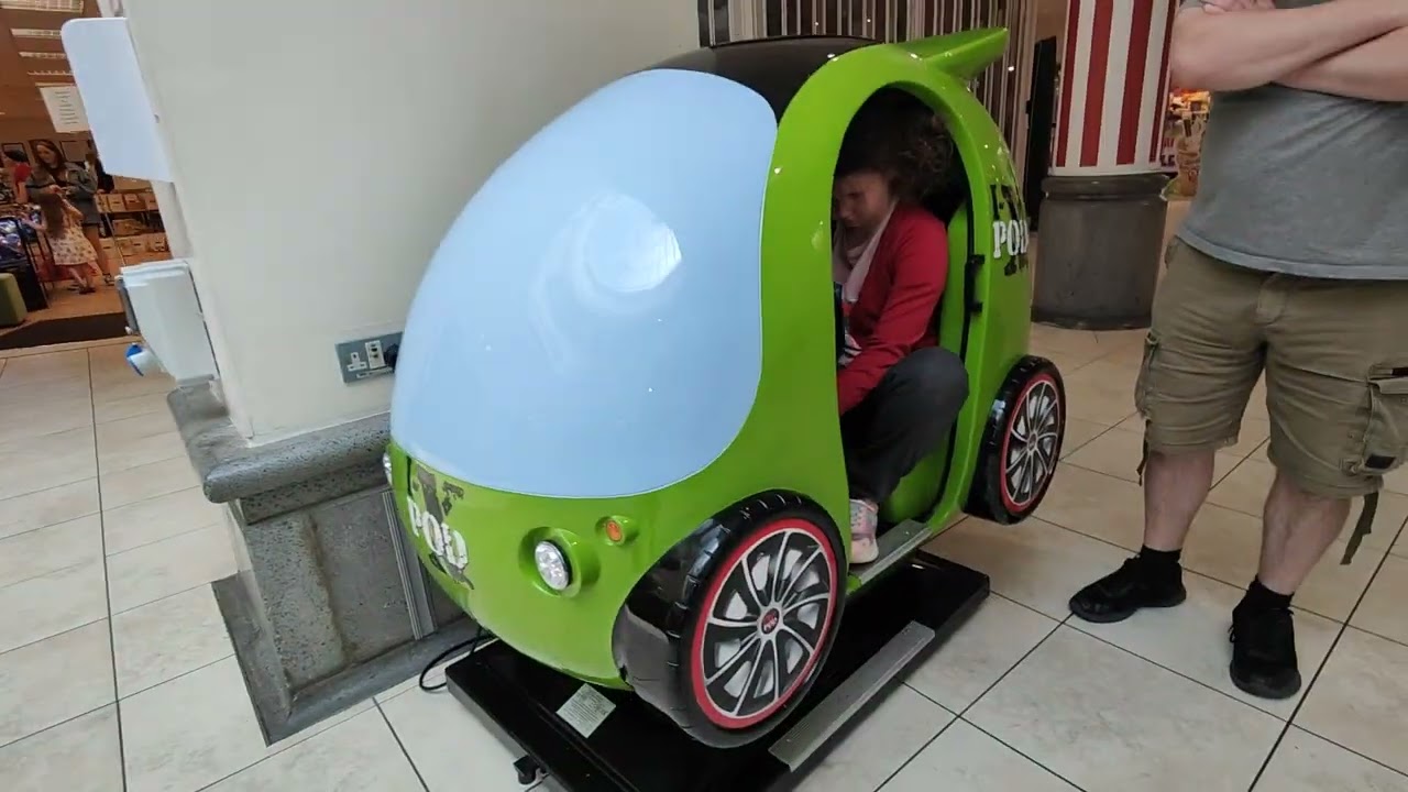 I x pod kiddie ride fail IN ST DAVIDS ARCADE CARDIFF  SHOPPING CENTRE